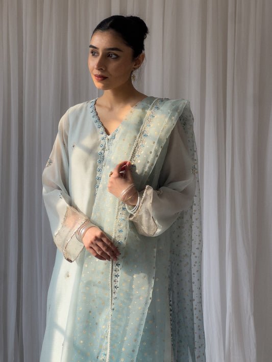 BAHAR EID AUR TUM - CHALK BLUE