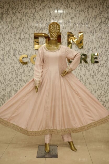 Kalidaar Raw Silk Frock — image 3
