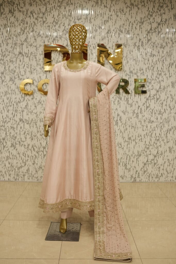 Kalidaar Raw Silk Frock
