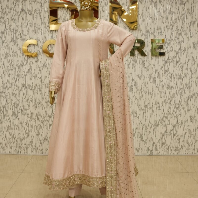 Kalidaar Raw Silk Frock