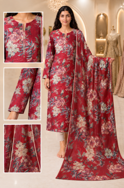 Pure 60g Raw Silk Printed — Design 02