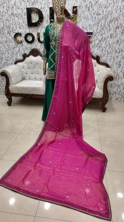 Regal Emerald Silk Ensemble — image 15