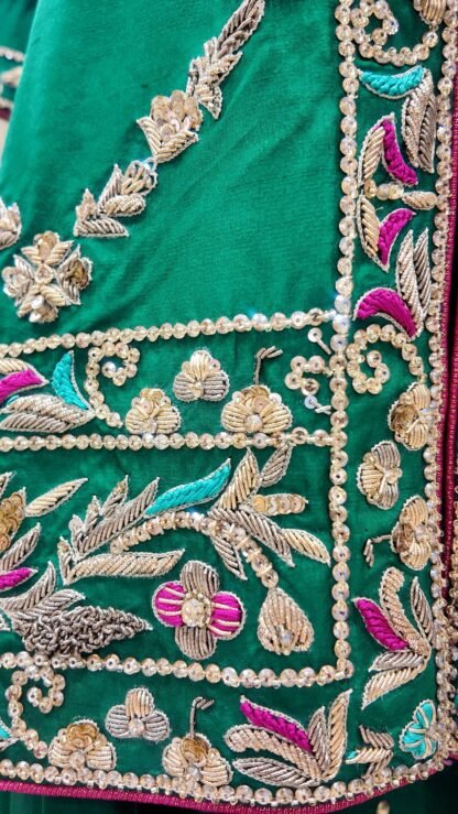 Regal Emerald Silk Ensemble — image 5