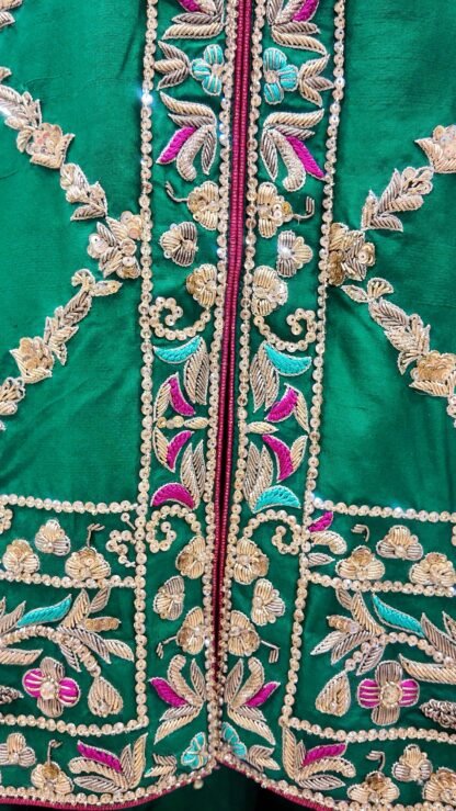 Regal Emerald Silk Ensemble — image 6