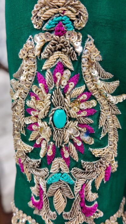 Regal Emerald Silk Ensemble — image 7