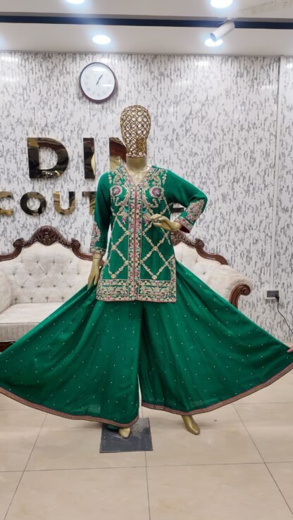 Regal Emerald Silk Ensemble