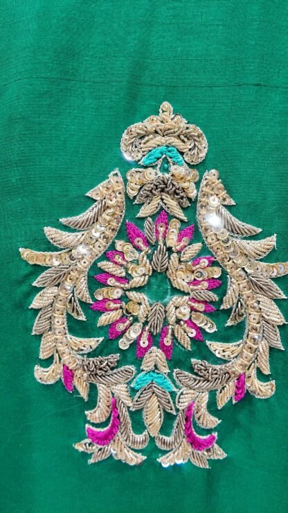 Regal Emerald Silk Ensemble — image 12