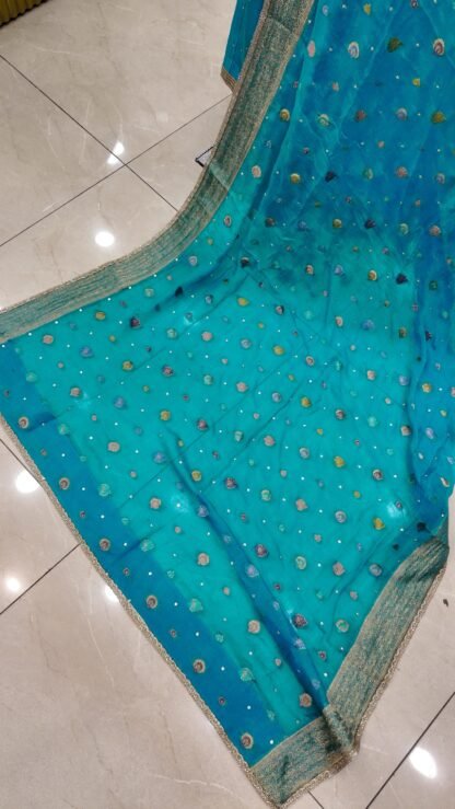Turquoise Bloom Gharara Set — image 8