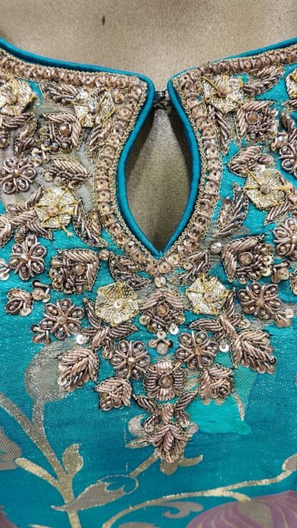 Turquoise Bloom Gharara Set — image 6