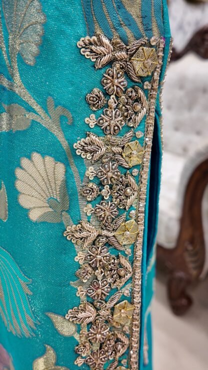 Turquoise Bloom Gharara Set — image 5