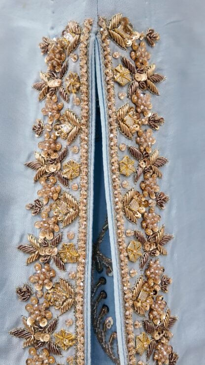 Sky Blue Silk Sharara Set — image 3