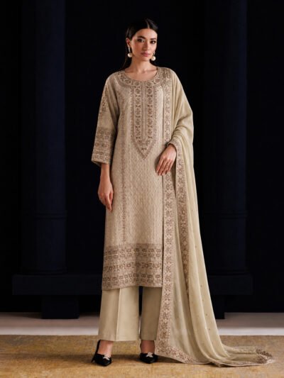 Ayla Lama Silk Shirt And Dupatta