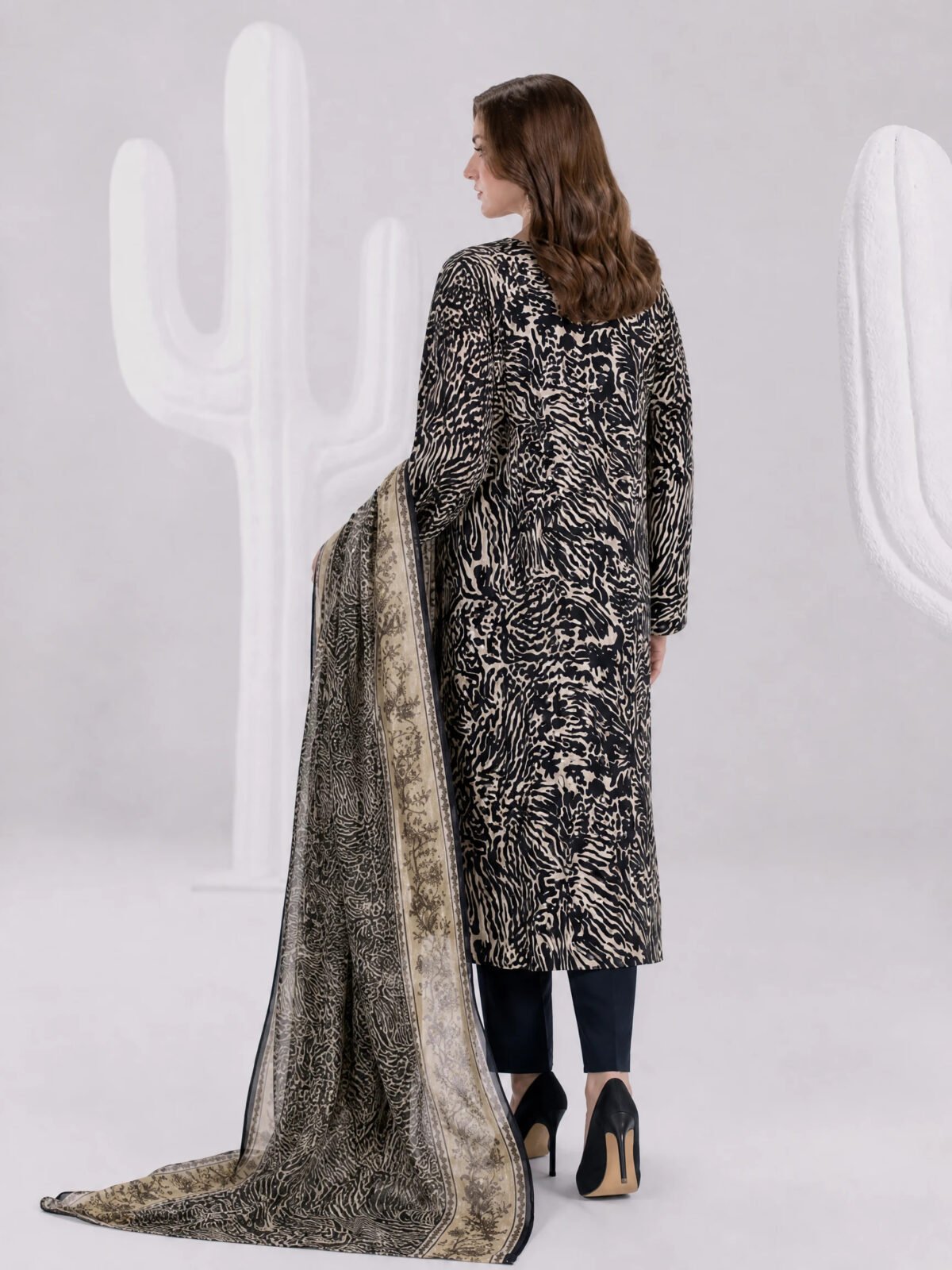 Pose 1 — Rear Back Drape