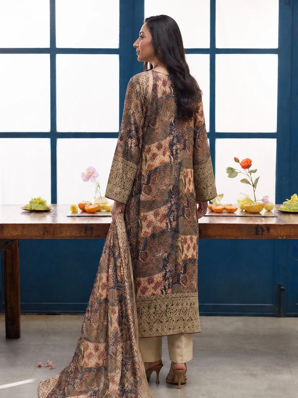 Pose 2 — Rear Back Drape